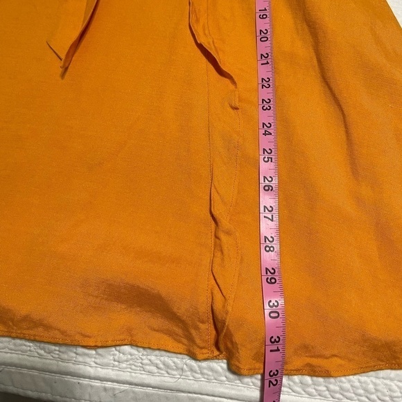 Marissa Webb Collective Yellow Cold Shoulder Ruffle Mini Dress Women's Size 0 - Picture 10 of 13